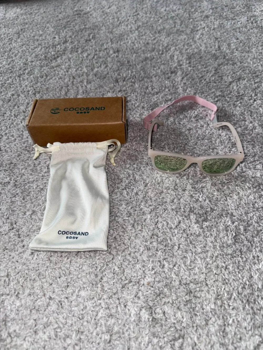 Polarized Baby Toddler Sunglasses with strap and cleaning cloth